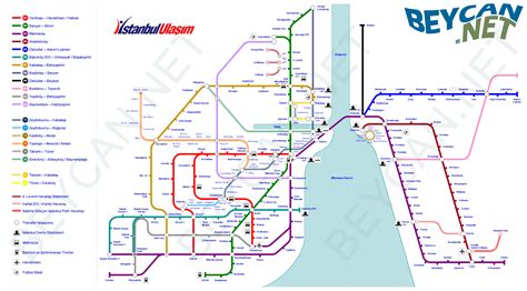 İstanbul Metro ve Metrobüs Hatları