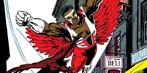 Who Designed the Falcon's Red Costume?