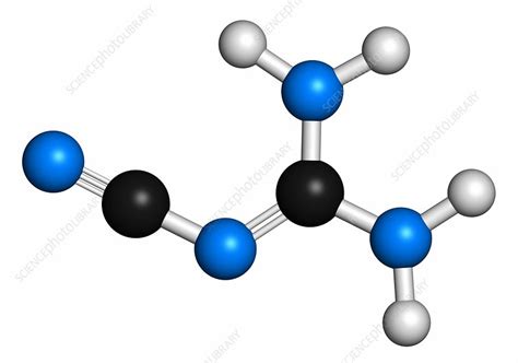 Dicyandiamide molecule - Stock Image - F012/9789 - Science Photo Library