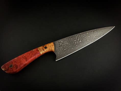 Latest chef knife complete and on its way to its new home. Details in comments. : Blacksmith