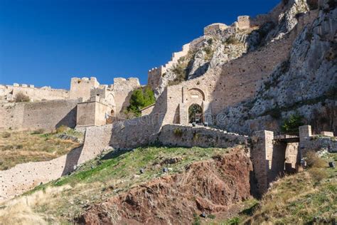 Ruins of Acrocorinth Acropolis Stock Photo - Image of aegina, santorini: 70119656