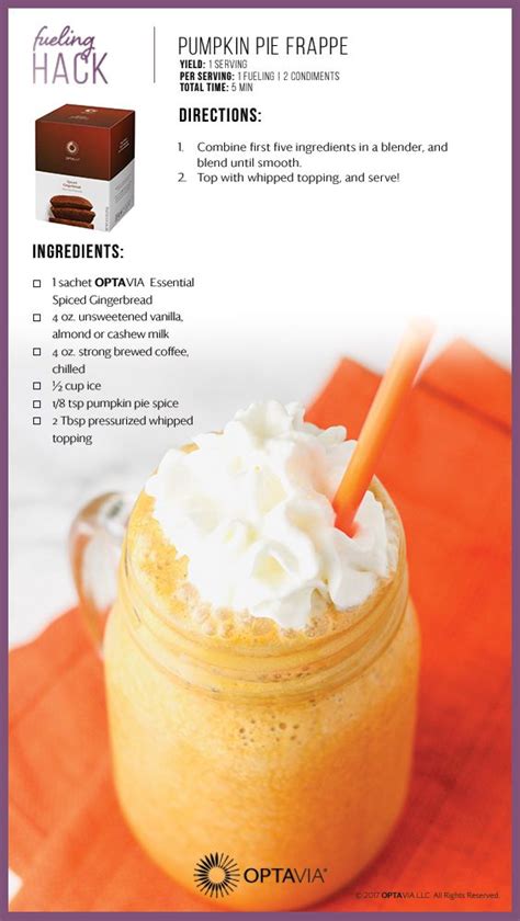 Pumpkin Pie Frappe Medifast Recipes, Low Carb Recipes, Cooking Recipes, Vegan Recipes, Lean ...