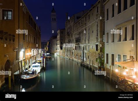 Venice night view Stock Photo - Alamy