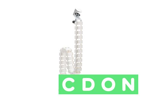 Flexible Desk Cable Management Spine - Hvit Kabelkanal | CDON