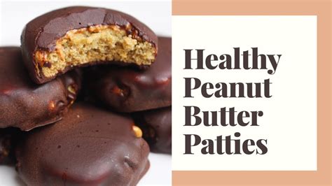 HEALTHY and VEGAN PEANUT BUTTER PATTIES RECIPE - YouTube