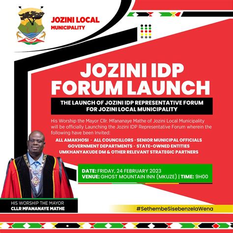 Jozini Municipality IDP Representative Forum | Jozini