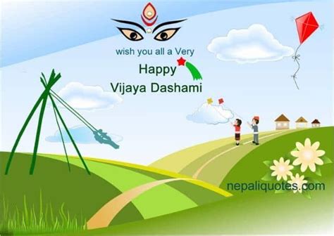 Happy Dashain Card , Dashain Greeting Card in English - Nepali Quotes ...