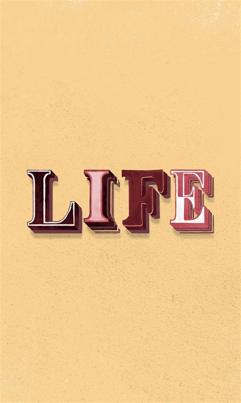 Life word design vintage text | Free Photo - rawpixel