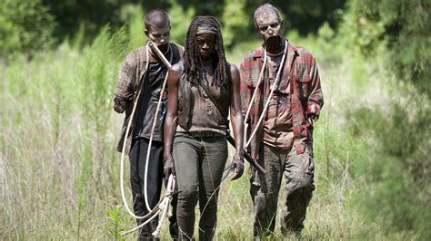 Afbeeldingen The Walking Dead Danai Gurira Zombie Michonne 1920x1080