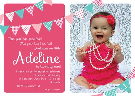 First Birthday Invitation Rsvp Wording - birthday card message