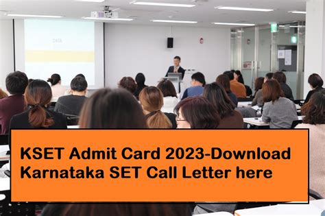 KSET Admit Card 2023-Download Karnataka SET Call Letter here