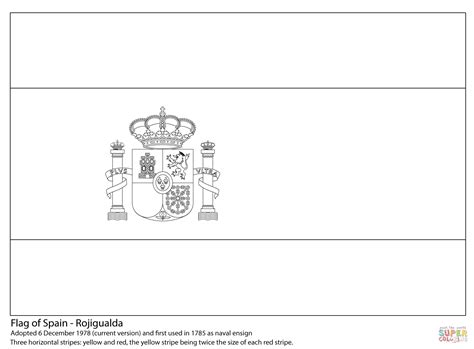 ️Spain Flag Emblem Coloring Page Free Download| Gmbar.co