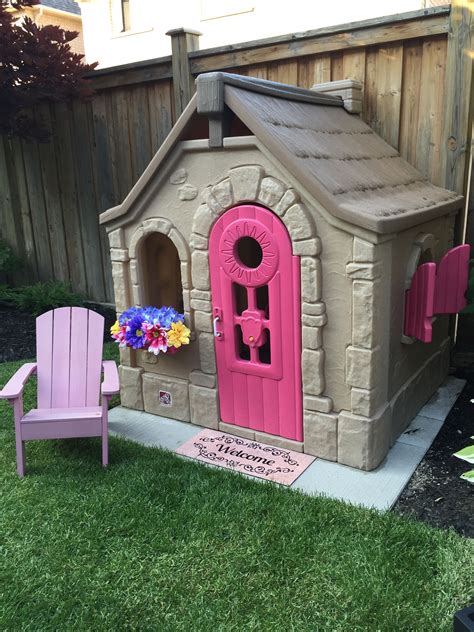 DIY plastic playhouse | Play houses, Build a playhouse, Little tikes ...