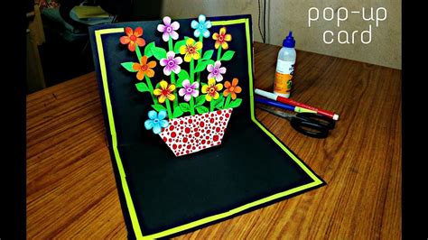 Diy Pop Up Flower Bouquet Card - Printable Templates Free