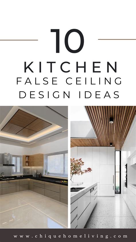 10 Kitchen False Ceiling Design Ideas