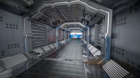 Hallway-robot-spacestation 3D models - Sketchfab