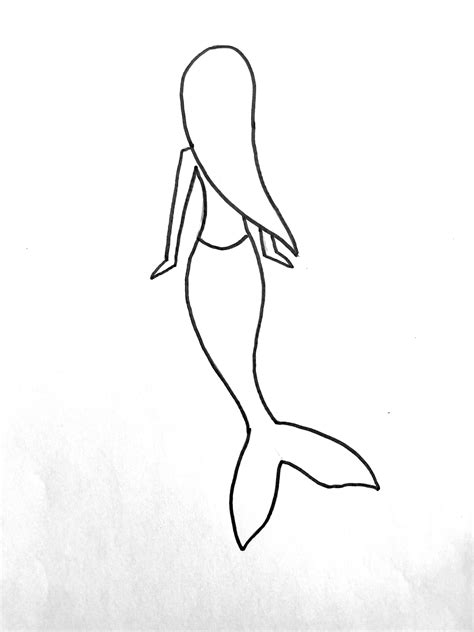 How To Draw a Mermaid That's Beautiful & Easy {Step By Step Drawing}