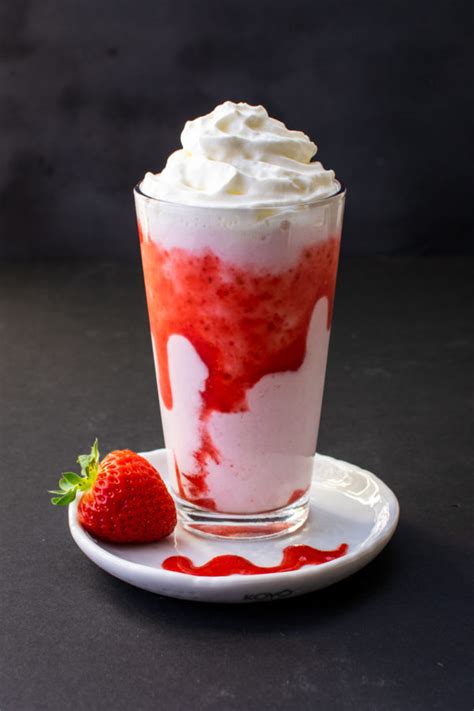 Starbucks Strawberry Frappuccino Recipe with Purée Sauce - Sweet Steep