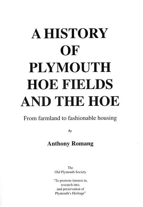 A History of Plymouth Hoe Fields and The Hoe | Old Plymouth Society