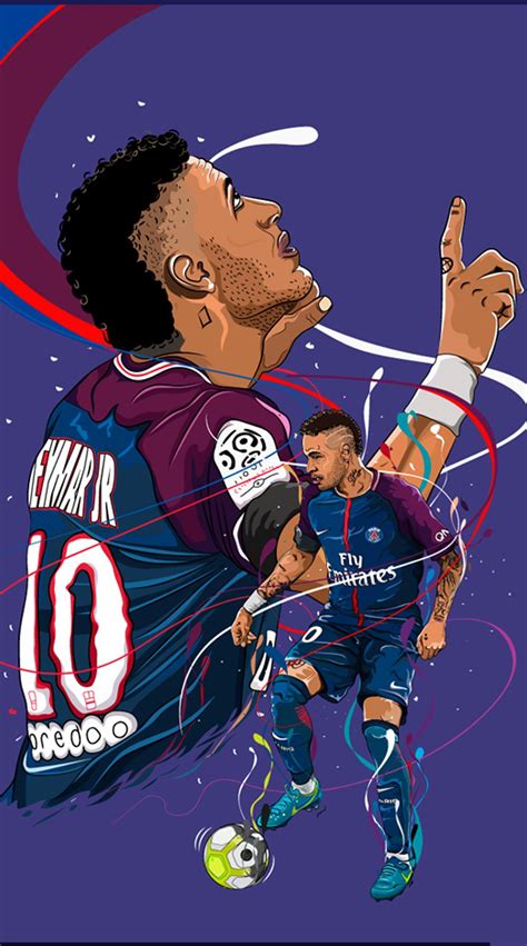 Neymar Cartoon Wallpapers - Wallpaper Cave