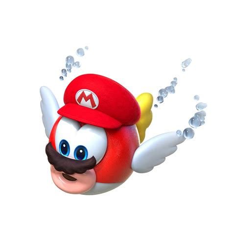 Super Mario Odyssey - captured Cheep Cheep art - Nintendo Everything