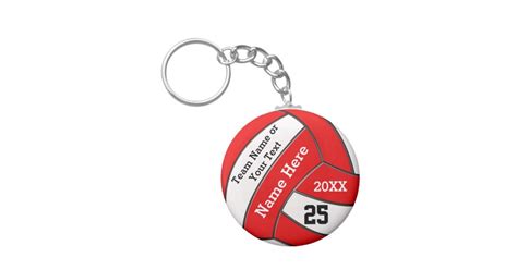 Cheap Volleyball Keychains in Your Colors and Text | Zazzle.com ...