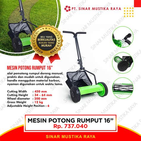 Promo Mesin Potong Rumput Manual Mower 16" - Mesin Pertanian dan Perkebunan Cicil 0% 3x - Kota ...