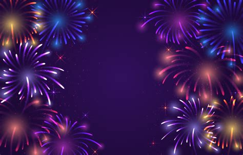 Colorful Fireworks Background Template 7669369 Vector Art at Vecteezy