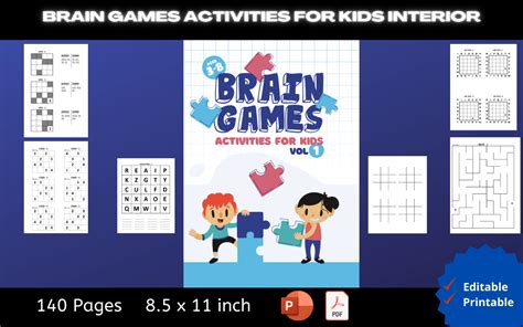 BRAIN GAMES ACTIVITIES for KIDS Graphic by Creative Design · Creative ...