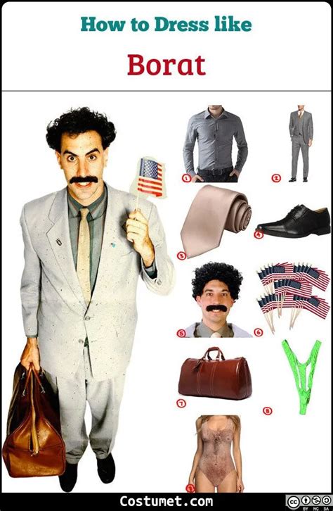 Borat Costume for Cosplay & Halloween | Cool costumes, Halloween party costumes, Grey shirt dress