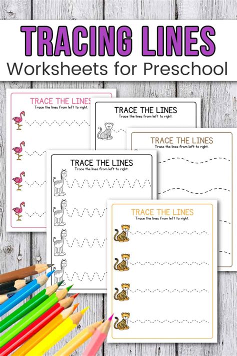 Free Printable Line Tracing Worksheets for Preschoolers