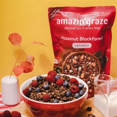 Amazing grace breakfast granola flavours Amazin' Graze granola cereal rolled Review Singapore ...