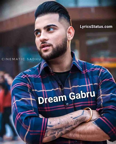 Dream Gabru Karan Aujla Lyrics Status Download Punjabi Song