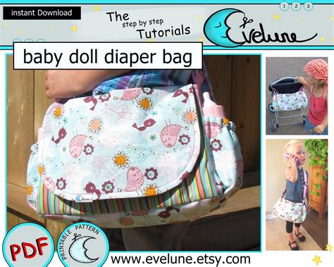 Baby Doll Diaper Bag Pattern / PDF / English Pattern / Doll Bag / Bag Pattern / Children Bag ...