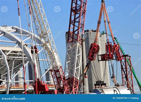 LA Rams Stadium Construction Site Editorial Stock Image - Image of goff ...