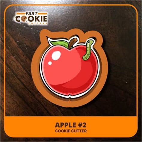 Apple 2 Cookie Cutter - Fast Cookie Cutters