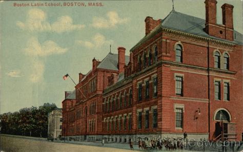 Boston Latin School Massachusetts Postcard