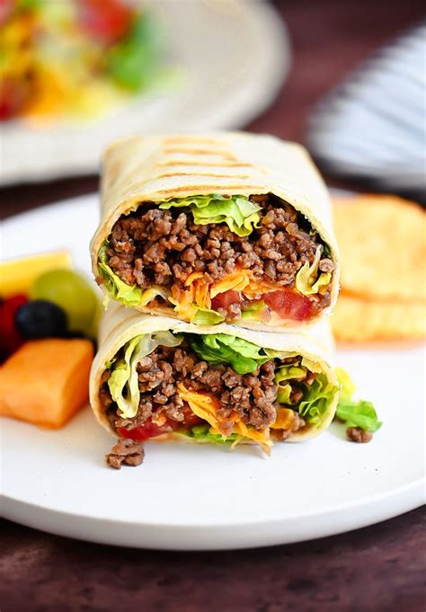 Grilled Cheeseburger Wraps