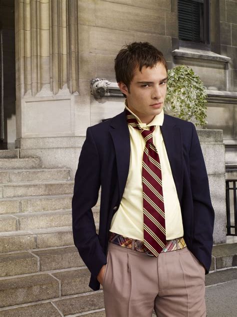 Gossip Girl S1 Ed Westwick as "Chuck Bass" | Gossip girl uniform, Gossip girl outfits, Chuck bass