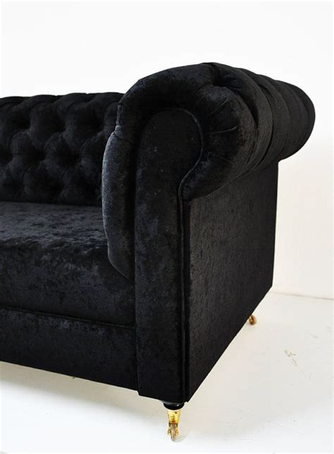 black velvet chesterfield sofa by namedesignstudio on Etsy, $2500.00 ...