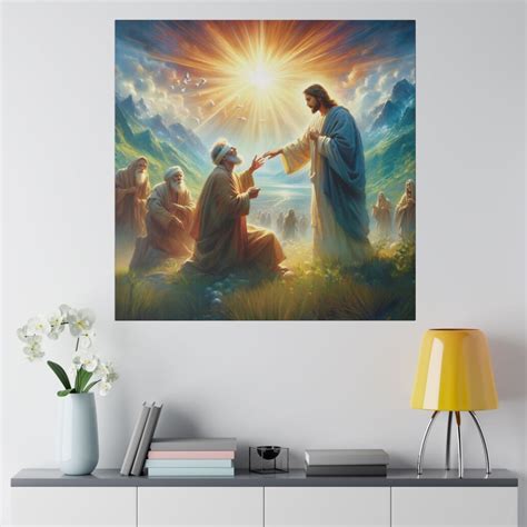 Jesus Healing a Blind Man Wall Art New Modern Christian Wall Art Canvas ...