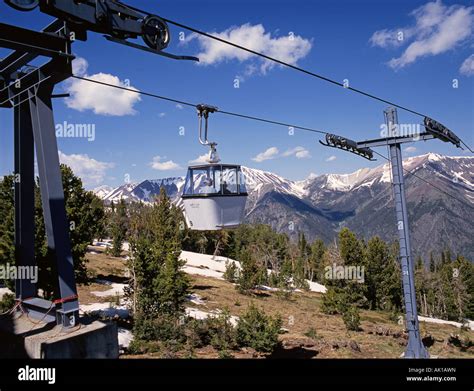 The Wallowa Lake Tramway in Joseph Oregon a popular art and resort town in Eastern Oregon The ...