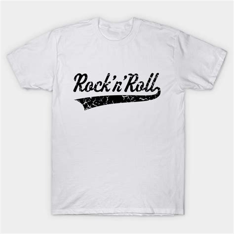 Rock 'n' Roll Vintage (Black) - Rock - T-Shirt | TeePublic