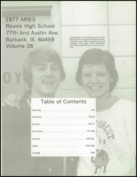 Explore 1977 Reavis High School Yearbook, Burbank IL - Classmates