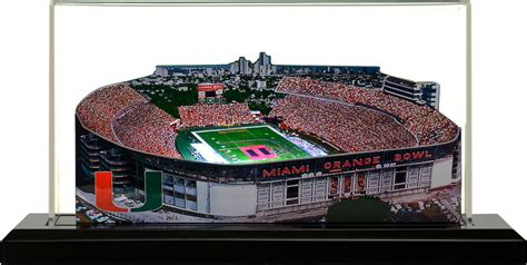 Miami Hurricanes Orange Bowl Stadium, Jumbo With Display Case - Sports ...