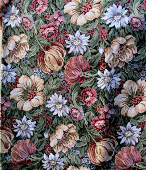 Beautiful Floral Tapestry Upholstery Fabric by the Yard by ThisandThatCrafter on Etsy Floral ...