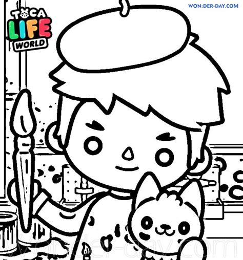 Printable Toca Life Toca Boca Coloring Pages