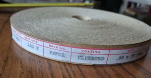 .68 in. x 50 yards Drum Sander Sandpaper Rolls 240 Grit, paper, gluebond, NOS | eBay