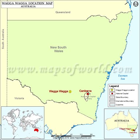 Where is Wagga Wagga | Location of Wagga Wagga in Australia Map