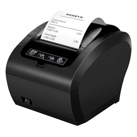 MUNBYN Android Bluetooth Thermal Receipt Printer POS Printer with USB Ethernet Serial Port for ...